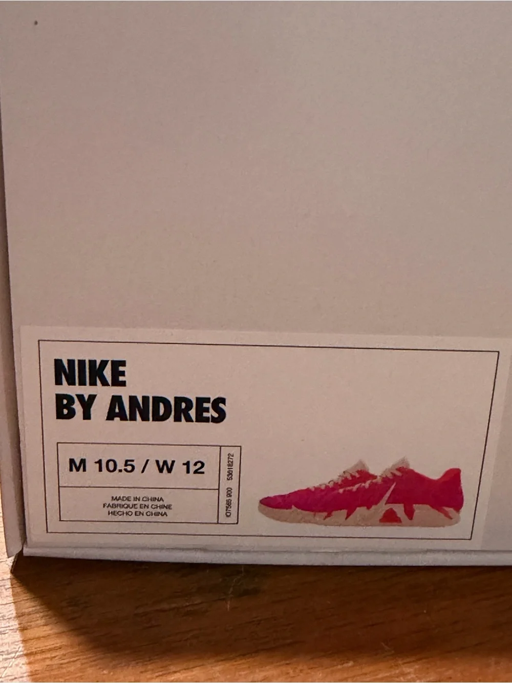 Men’s Nike by Andre Red and Purple Athletic Shoes